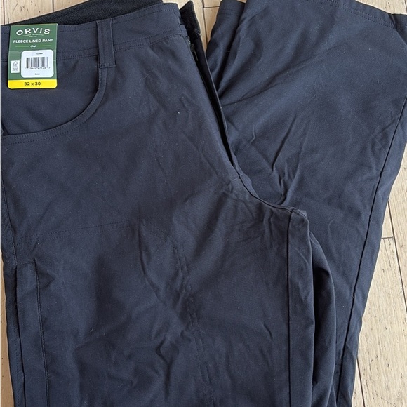 BRAND NEW W/TAGS MEN’S ORVIS BLACK FLEECE LINED PANTS - Picture 5 of 6